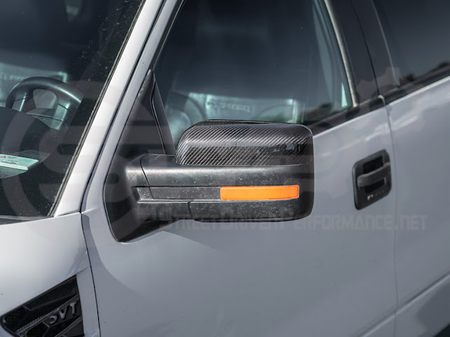 2009-2014 Ford F-150 Raptor SVT | Factory Style Carbon Fiber Mirror Covers Replacement