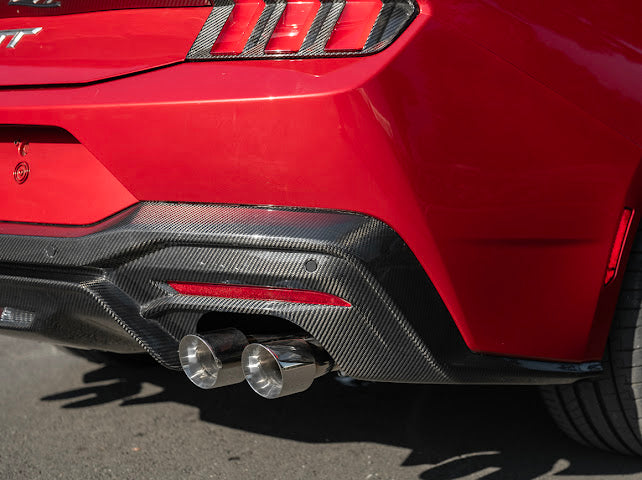 2024-Up Ford Mustang S650 | GT Style CARBON FIBER Rear Bumper Diffuser