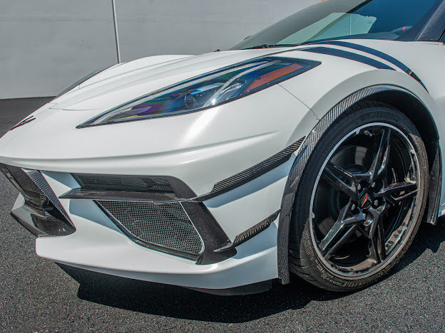 2020+ CORVETTE C8 CARBON FIBER SIDE CANARDS DIVE PLANE (PAIR)