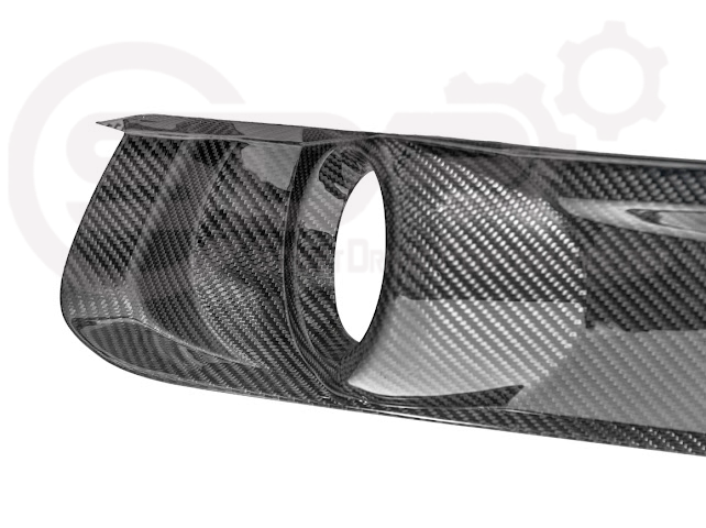 2015-2023 FORD MUSTANG S550 | CARBON FIBER FRONT BUMPER FOG LIGHT BEZEL COVER PAIR
