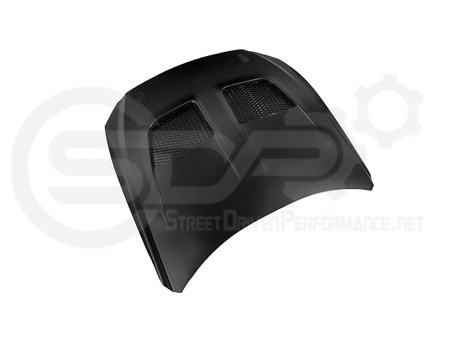 2018-2023 FORD MUSTANG S550 | GTD STYLE ALUMINUM FRONT AIR VENTED HOOD