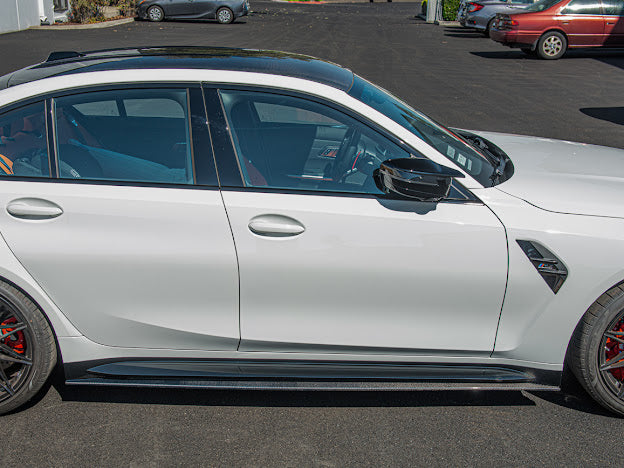 2021-Up BMW G80 M3 | M-Performance CARBON FIBER *ADD-ON* Side Skirts Extension Rocker Panel Ground Effects