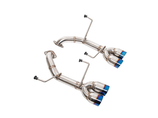 2011-2014 SUBARU IMPREZA WRX / STI | MUFFLER DELETE AXLE BACK QUAD EXHAUST (CHROME OR BURNT BLUE TIPS)