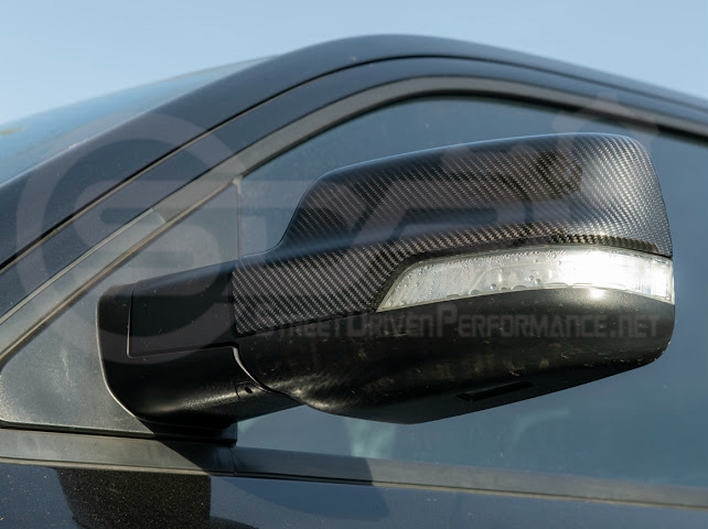 2019-UP RAM 1500 | FACTORY STYLE DRY CARBON FIBER TAPE ON SIDE MIRROR CAP COVERS PAIR