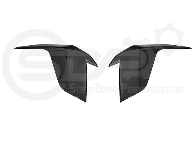 2020-Up Cadillac CT4 | SMOKE TINTED Rear Tail Light Trim Bezel Cover Pair