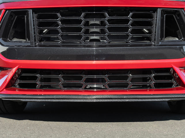 2024+ FORD MUSTANG S650 | CARBON FIBER FRONT GRILLE INSERT REPLACEMENT UPPER & LOWER