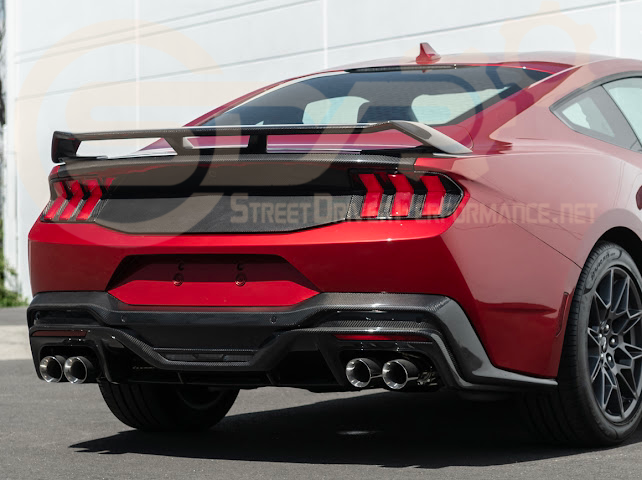 2024-UP FORD MUSTANG S650 | CARBON FIBER REAR TRUNK PANEL COVER TRIM