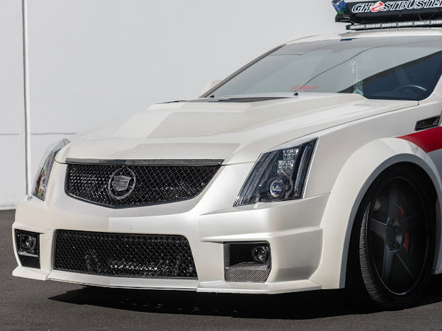 2009-2015 Cadillac CTS/CTS-V V2 SDP Carbon Fiber Headlight  Internal Housings Bezels
