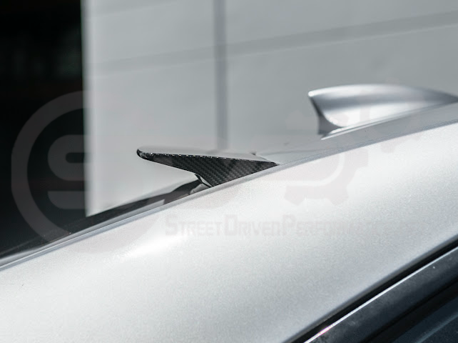 2013-2018 Cadillac ATS ATS-V Sedan Carbon Fiber Rear Roof Top Window Spoiler