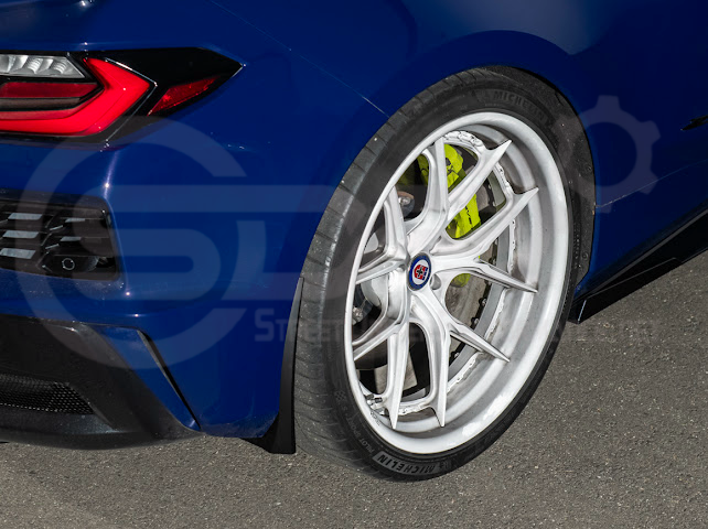 2023-UP CORVETTE C8 E-RAY, Z06, & ZR1 | XL EXTENDED REAR MUD FLAPS SPLASH GUARD PAIR