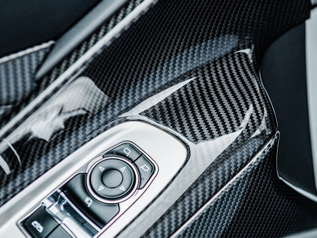 2020+ CHEVROLET CORVETTE C8 CARBON FIBER WINDOW SWITCH TRIM & PILLAR PANEL REPLACEMENT