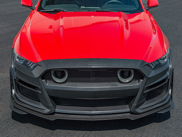 2015-17 FORD MUSTANG | GT500 CONVERSION FRONT BUMPER WITH LED GRILLE KIT