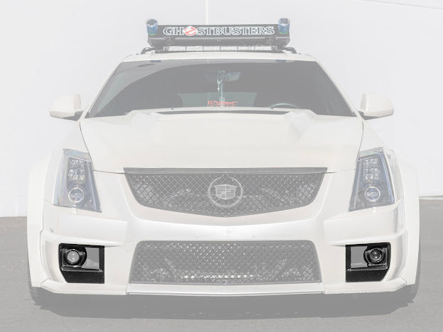 2009-2015 CTS-V V2 - Carbon Fiber Fog Light Bezels / Covers