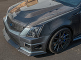 2009-2015 Cadillac CTS and CTS-V V2 Carbon Fiber Hood Trim Replacement