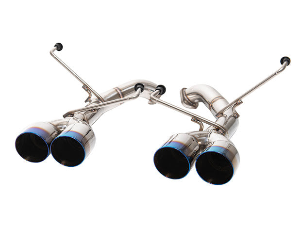 2011-2014 SUBARU IMPREZA WRX / STI | MUFFLER DELETE AXLE BACK QUAD EXHAUST (CHROME OR BURNT BLUE TIPS)