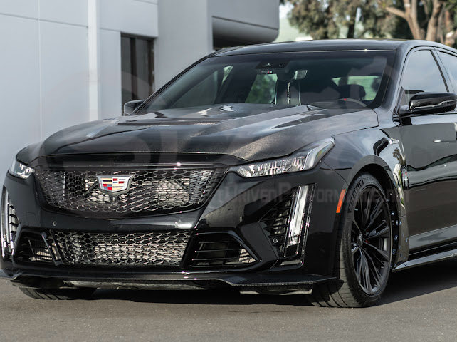 2020-Up Cadillac CT5 / CT5-V / CT5-V Blackwing | Blackwing Style CARBON FIBER Front Vented Hood