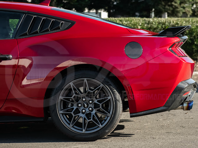 2024-UP FORD MUSTANG | DARKHORSE STYLE GLOSSY BLACK REAR TRUNK LID WING SPOILER