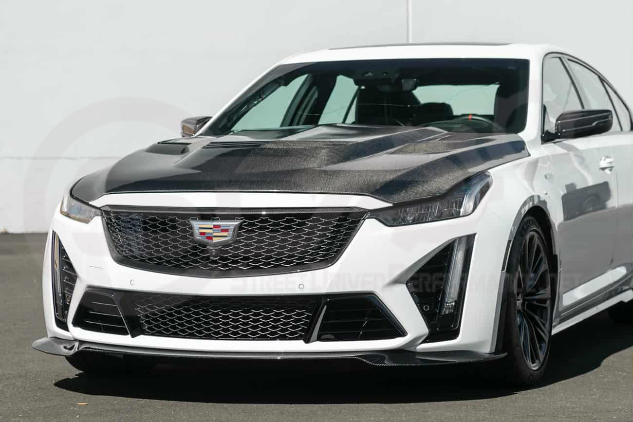 2022-2024 Cadillac CT5-V Blackwing | Factory Style Carbon Fiber Front Bumper Grille Insert Trim Surrounding Replacement (Upper and/or Lower)