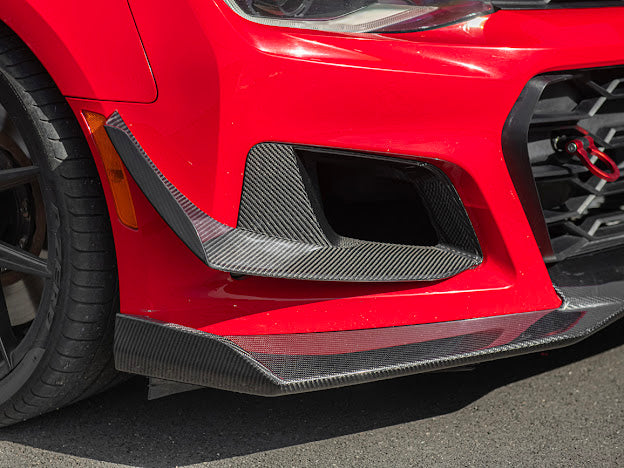 2017-UP CAMARO ZL1 1LE FRONT AIR DUCT BEZELS & CANARDS DIVE PLANES