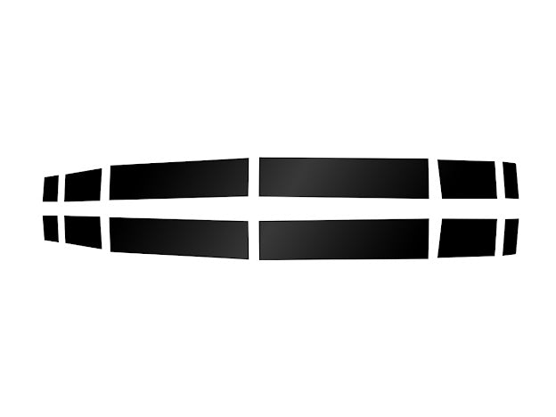 2024-UP FORD MUSTANG S650 | HOOD BODY STRIPE 3M DECALS