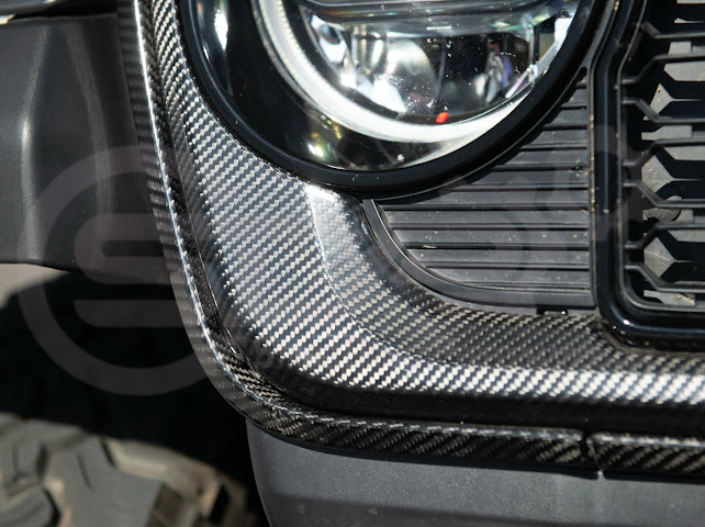 2024-UP JEEP WRANGLER GLADIATOR | FACTORY STYLE FRONT BUMPER GRILLE INSERT SURROUNDING REPLACEMENT