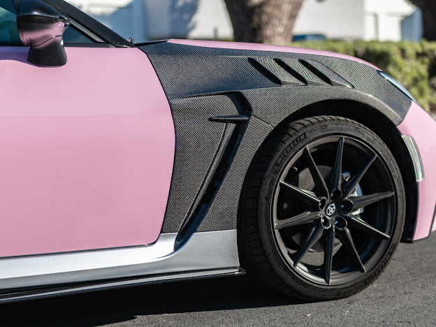 2022-Up Toyota GR86 & Subaru BRZ | SDP JDM Vented Style CARBON FIBER Front Side Fenders