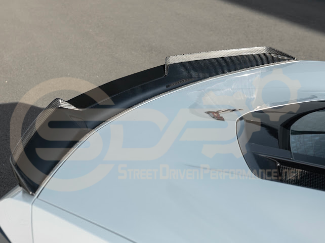 2023-Up Corvette C8 Z06 | Jake Skull Logo Rear Wickerbill Spoiler Wing