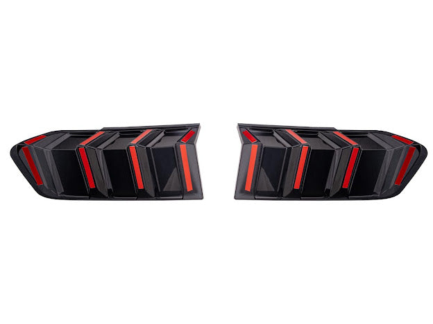 2024-UP FORD MUSTANG S650 | SMOKE TINTED REAR TAIL LIGHT TRIM BEZEL COVER