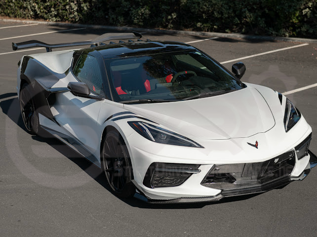 2020+ CORVETTE C8 STINGRAY & Z51 | Z06 Z07 PERFORMANCE FRONT LIP SPLITTER & CANARDS GROUND EFFECTS