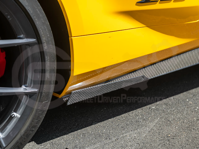 2023-UP CHEVROLET CORVETTE C8 Z06 & E-RAY | SDP PERFORMANCE TRACK STYLE CARBON FIBER SIDE SKIRTS ROCKER PANEL GROUND EFFECTS