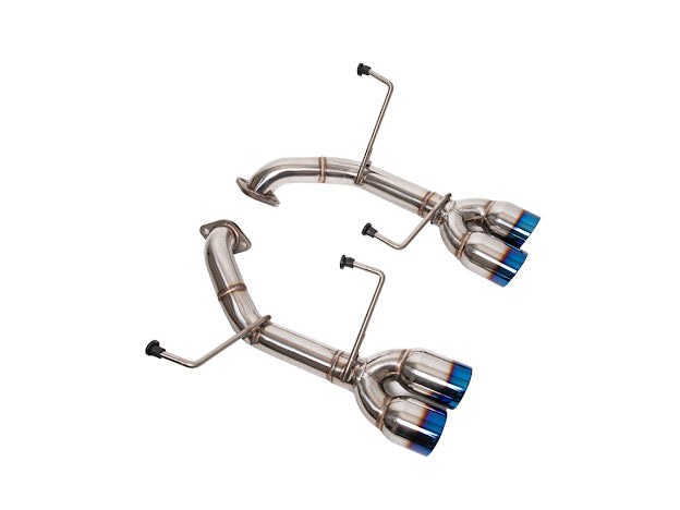 2011-2014 SUBARU IMPREZA WRX / STI | MUFFLER DELETE AXLE BACK QUAD EXHAUST (CHROME OR BURNT BLUE TIPS)