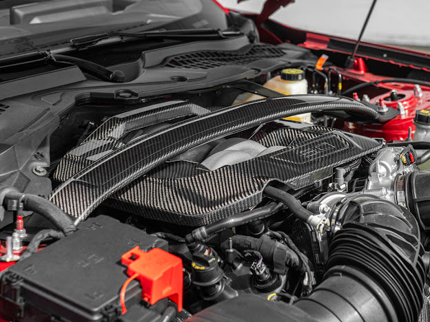 2024-Up Ford Mustang S650 | Dry CARBON FIBER Engine Strut Brace Balance Tower Bar