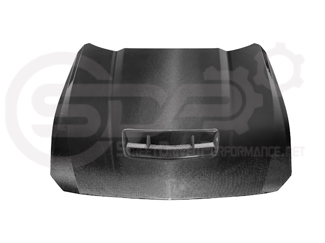 2024-Up Ford Mustang S650 | Factory Style CARBON FIBER Front Hood with Hood Vent (2 versions)