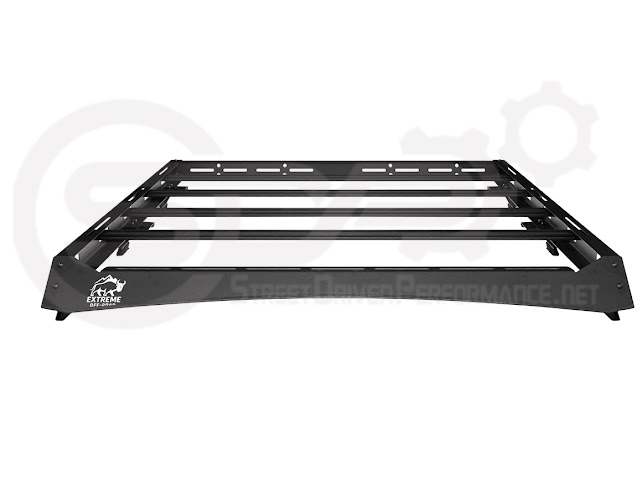 2018-UP JEEP WRANGLER JL & 2020-PRESENT JEEP GLADIATOR JT | CARBON STEEL BLACK TOP ROOF CARGO RACK (FULL & HALF LENGTH)