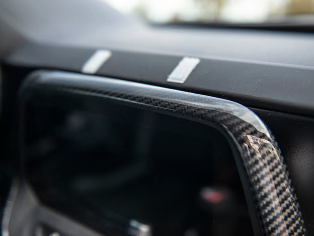 2016-2024 6TH GEN CAMARO | DASH PANEL RADIO CARBON FIBER TRIM COVER