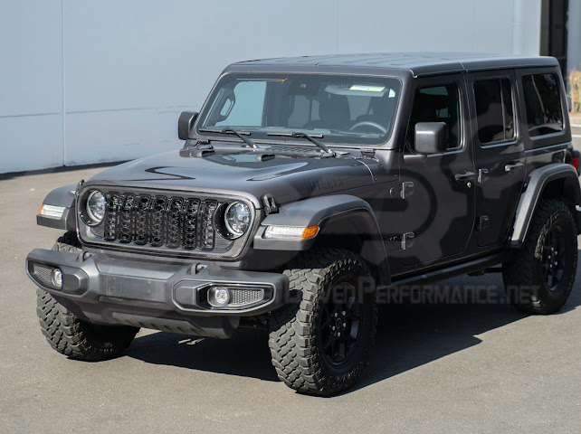 2024-UP JEEP WRANGLER GLADIATOR | FACTORY STYLE FRONT BUMPER GRILLE INSERT SURROUNDING REPLACEMENT