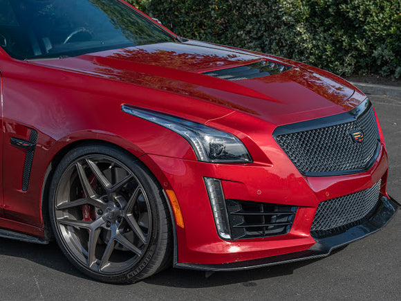 2016-2019 CTS-V3  | FRONT LIP SPLITTER GROUND EFFECTS AND WHEEL ARCHES - CARBON FIBER