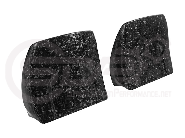 2009-2015 Cadillac CTS/CTS-V V2 CARBON FIBER SEAT BACK PANEL COVER REPLACEMENT PAIR