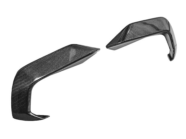 2024-UP FORD MUSTANG ECOBOOST | CARBON FIBER FRONT LOWER SIDE GRILLE INSERTS PAIR