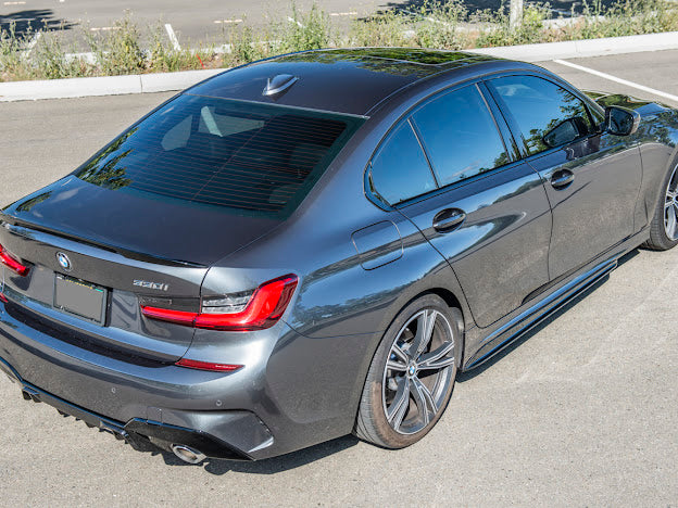 2019-Up BMW 3-Series & 2021+ G80 M3 | M-Sport Style GLOSSY BLACK Rear Trunk Spoiler Wing