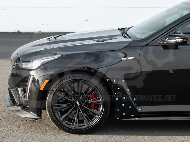 2022-PRESENT CADILLAC CT5-V BLACKWING SEDAN | FACTORY STYLE CARBON FIBER FRONT LIP SPLITTER GROUND EFFECTS