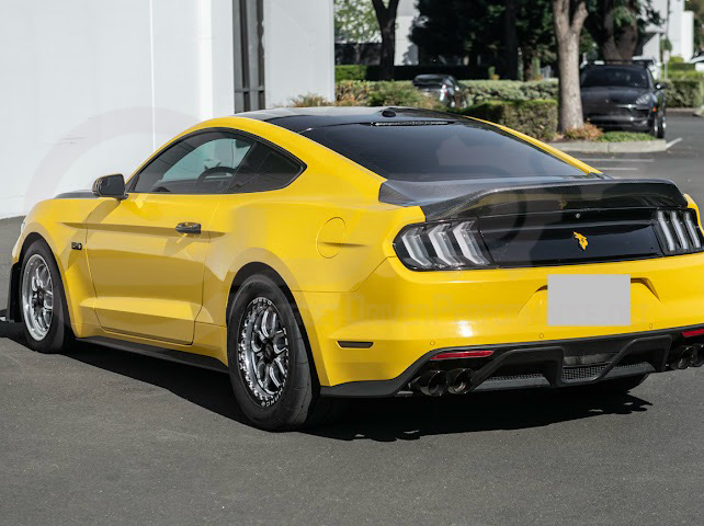 2015-2023 FORD MUSTANG | SUPER SNAKE STYLE REPLACEMENT REAR TRUNK LID WITH INTEGRATED SPOILER