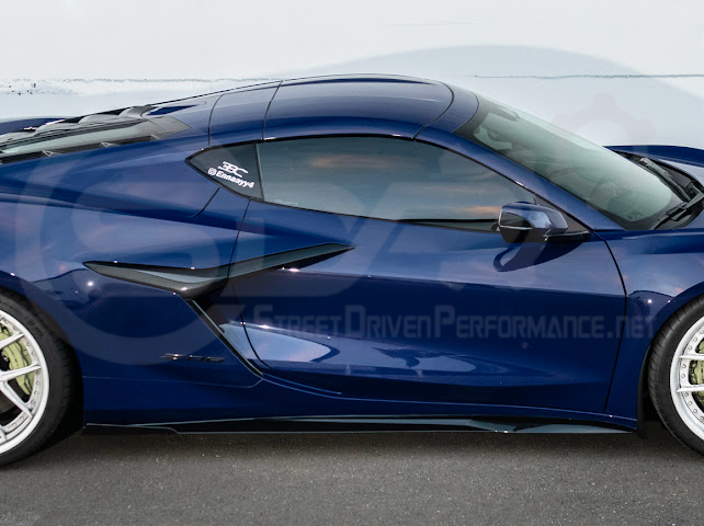 2023-UP CHEVROLET CORVETTE C8 Z06 & E-RAY | SDP PERFORMANCE TRACK STYLE SIDE SKIRTS ROCKER PANEL GROUND EFFECTS