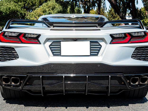 2020+ CORVETTE C8 Z51 REAR LOWER DIFFUSER FINS *ADD-ON*