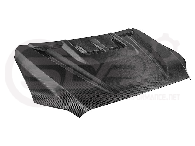 2022-UP TOYOTA TUNDRA | SDP CARBON FIBER FRONT VENTED HOOD WITH SIDE VENTS
