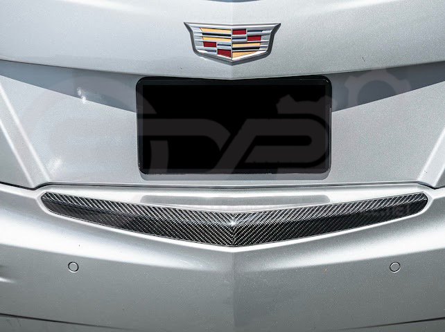 2013-2018 CADILLAC ATS / ATS-V SEDAN | FACTORY STYLE CARBON FIBER REAR TRUNK DECKLID APPLIQUÉ INSERT TRIM REPLACEMENT