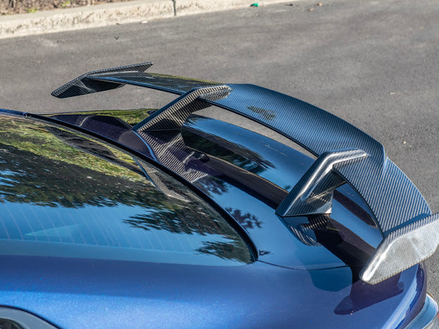 2021-UP BMW G82 / G83 M4 | HIGH KICK GT PACKAGE CARBON FIBER HIGH KICK REAR TRUNK SPOILER WING