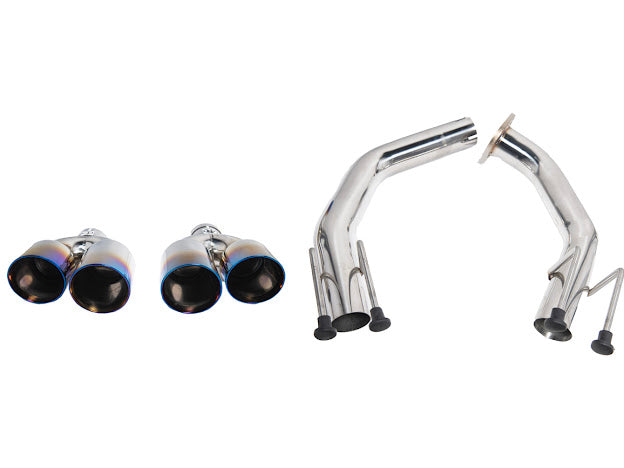 2021-PRESENT ACURA TLX MUFFLER DELETE AXLE BACK QUAD BURNT TIPS EXHAUST