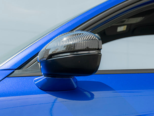 2023+ Acura Integra & 2022+ Honda Civic | JDM Mugen Style CARBON FIBER Side Mirror Covers Cap Replacement Clip-On (Pair)