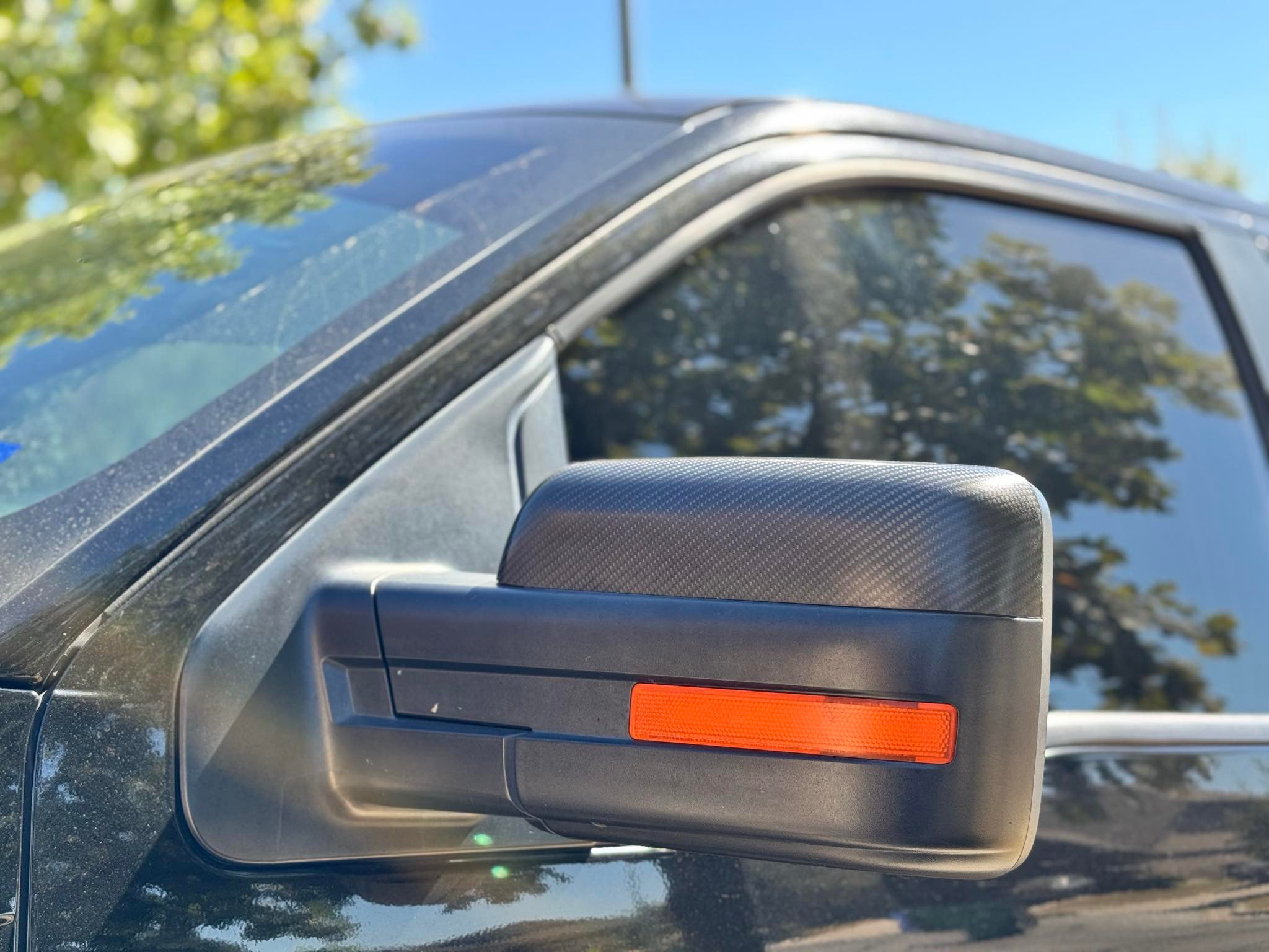 2009-2014 Ford F-150 Raptor SVT | Factory Style Carbon Fiber Mirror Covers Replacement